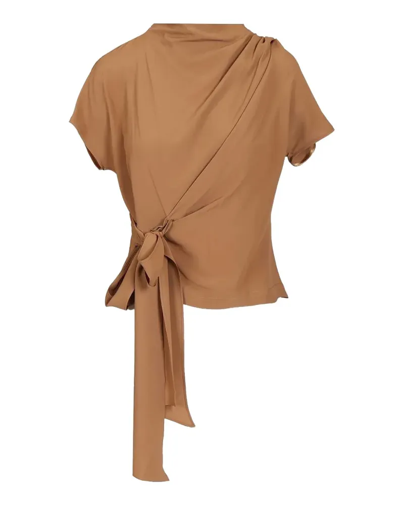 Federica Tosi knot-detail blouse - Braun Braun