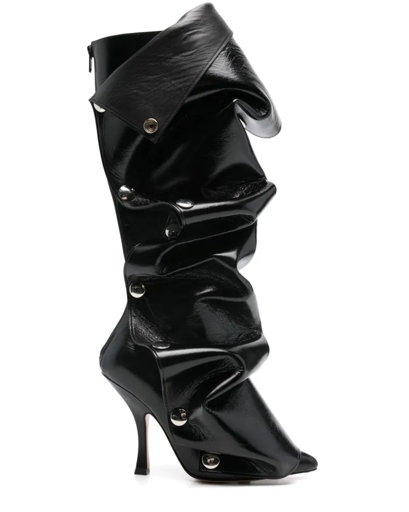 Y/PROJECT Snap Stiefel 110mm - Schwarz Schwarz