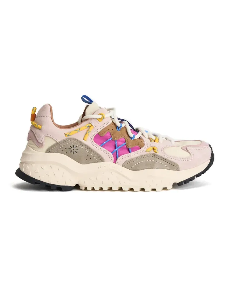 Flower MOUNTAIN Yamabushi floral-appliqué sneakers - Rosa Rosa