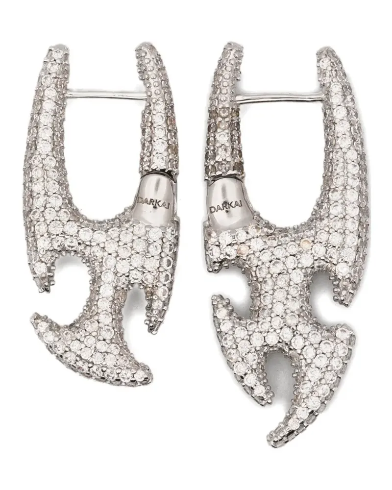 DARKAI crystal-embellished drop earrings - Silber Silber