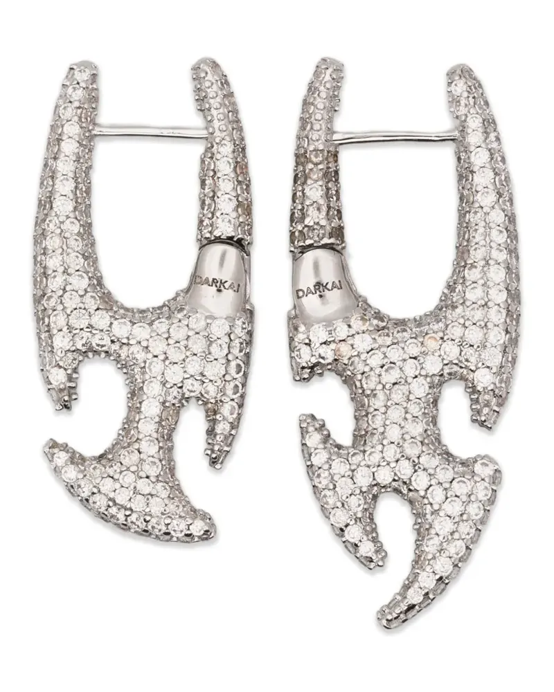DARKAI crystal-embellished drop earrings - Silber Silber
