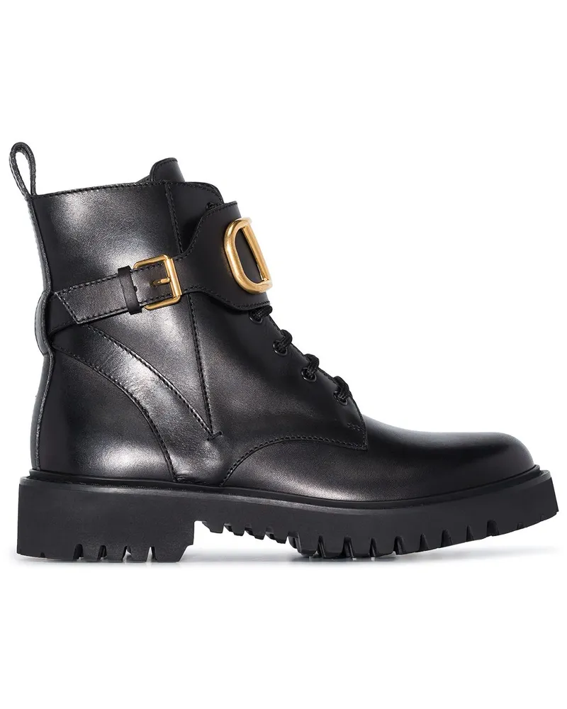 Valentino Garavani VLogo Signature Stiefel 35mm Schwarz