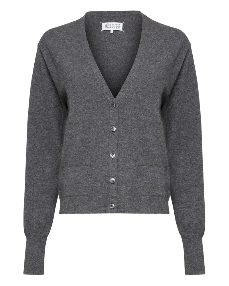 Maison Margiela Cardigan mit V-Ausschnitt - Grau Grau
