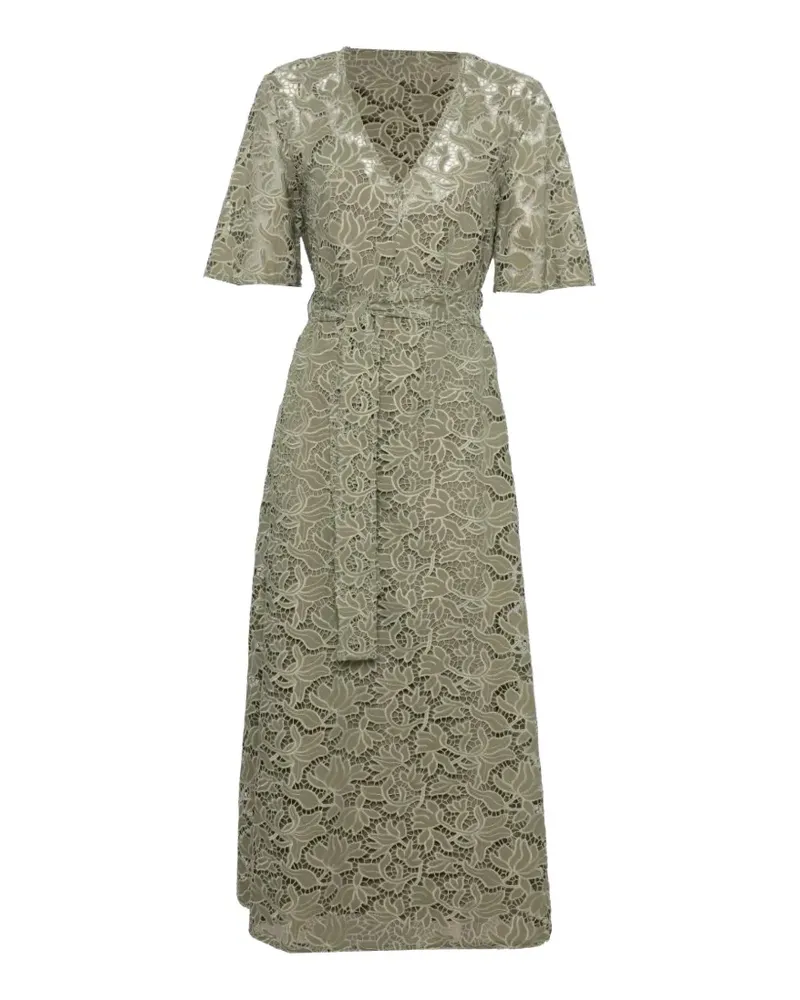 Pennyblack floral-lace belted dress - Grün Grün