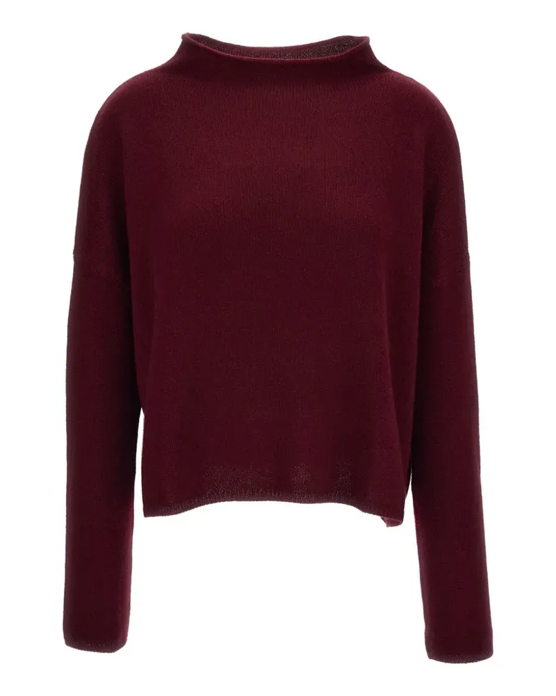 Lisa Yang heavy-knit mock-neck sweater - Rot Rot
