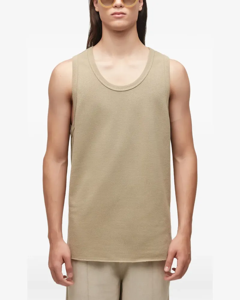 Osklen ribbed tank top - Nude Nude