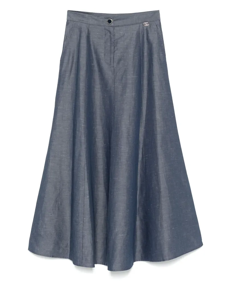 Liu Jo Midirock aus Chambray - Blau Blau