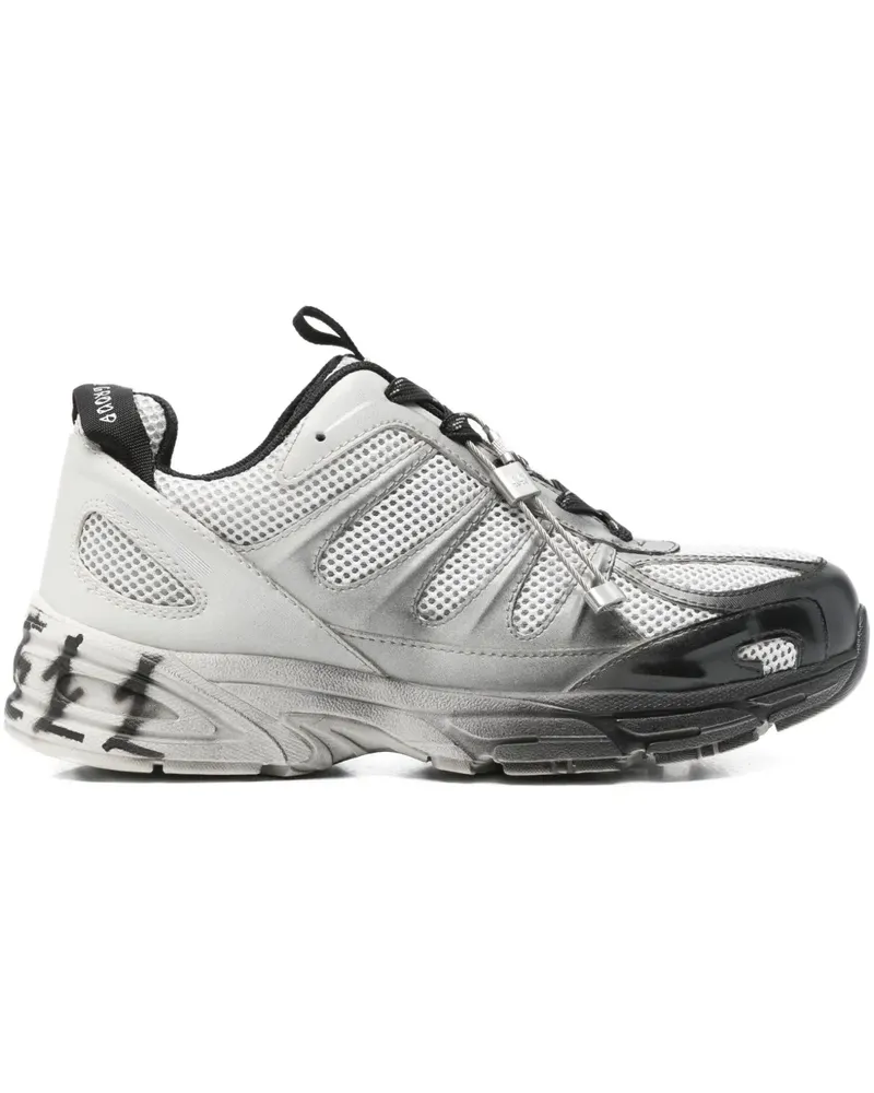 44 LABEL GROUP Sneakers mit Mesh-Einsatz - Grau Grau