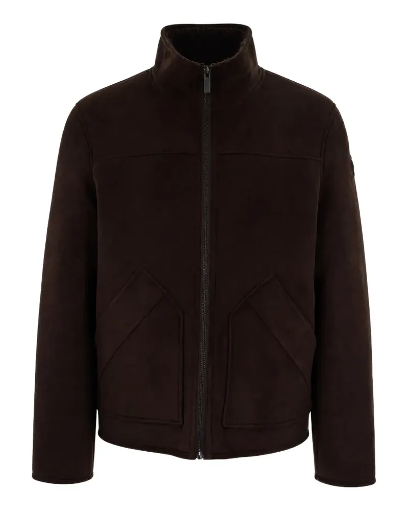 Colmar Reißverschlussjacke in Wildlederoptik - Braun Braun