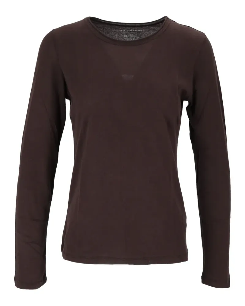 Majestic long-sleeve T-shirt - Braun Braun