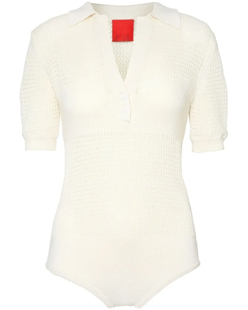 Cashmere In Love Gehäkelter Boi Body - Weiß Weiß