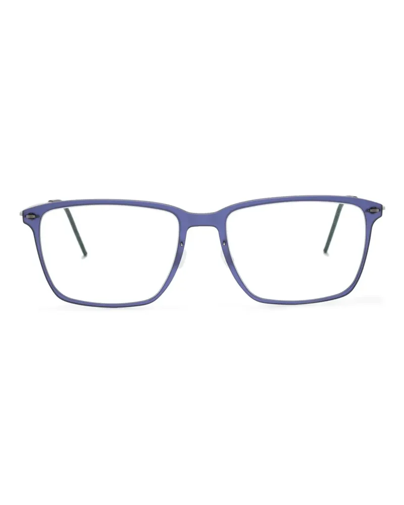Lindberg Brille mit eckigem Gestell - Blau Blau