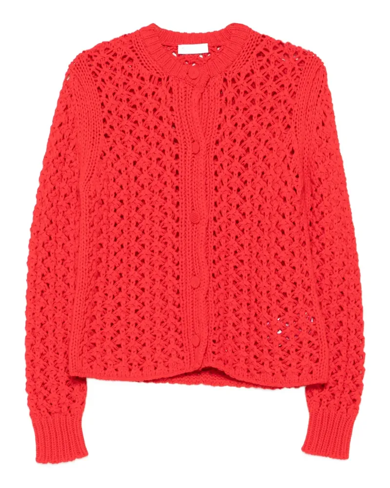 Jil Sander Offener Cardigan - Rot Rot