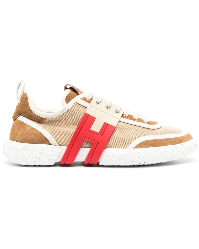 Hogan Sneakers mit Kontrasteinsätzen - Nude Nude