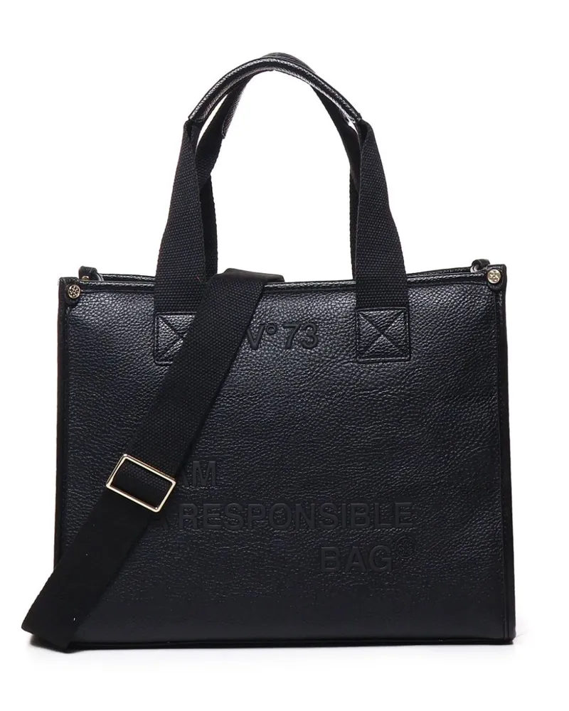 V°73 Responsible Now Tote Bag - Schwarz Schwarz