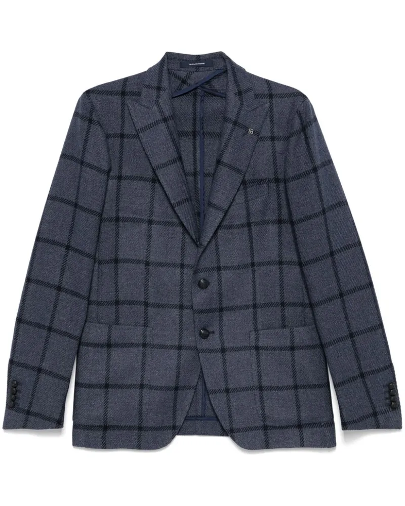 Tagliatore Kariertes Sakko - Blau Blau