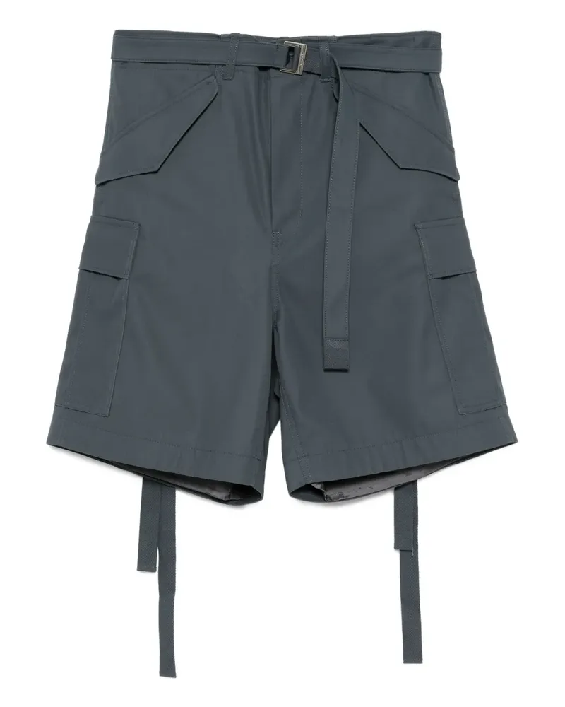 Sacai Shorts aus Baumwoll-Twill - Blau Blau