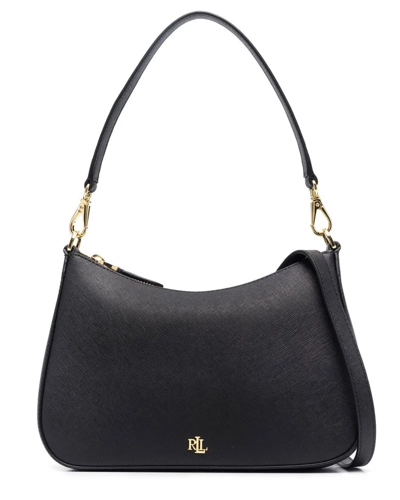 Ralph Lauren Mittelgroße Danni Schultertasche - Schwarz Schwarz