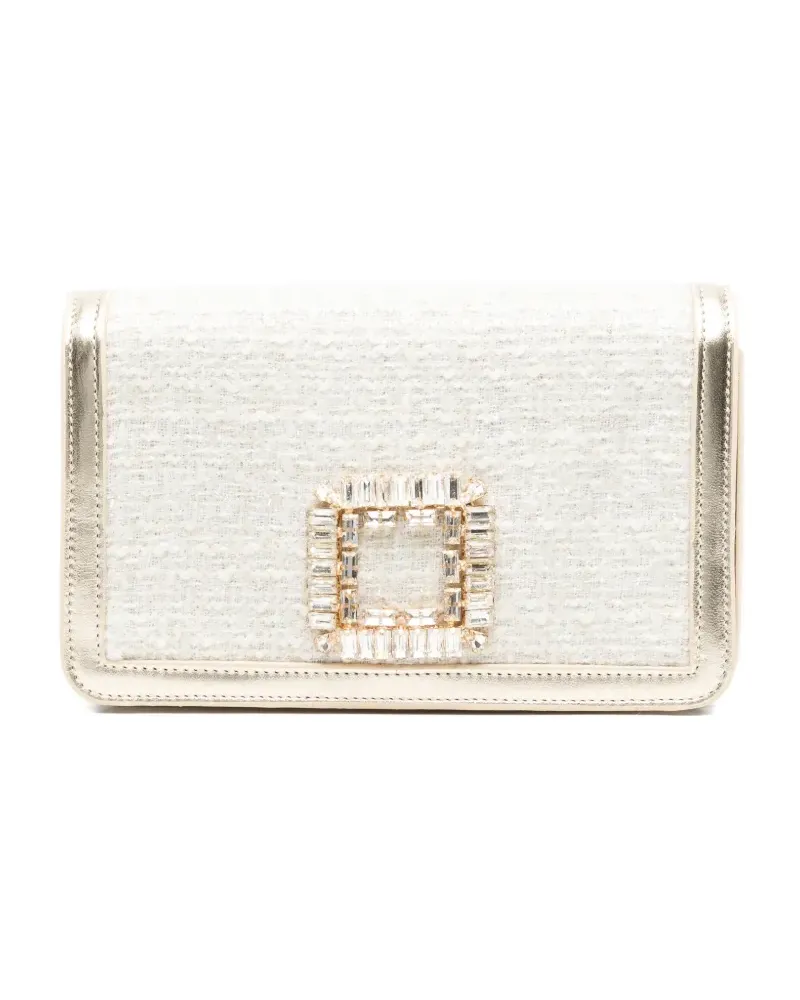 FESTA Milano jewelled tilda shoulder bag - Nude Nude
