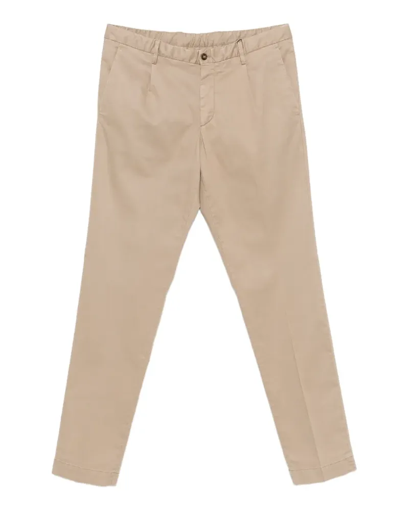 Corneliani pressed-crease trousers - Nude Nude