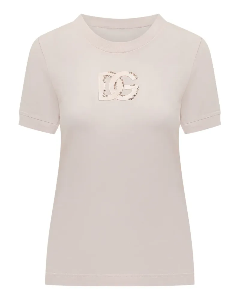 Dolce & Gabbana embellished T-shirt - Rosa Rosa