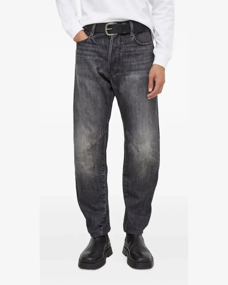 G-STAR RAW Jeans mit Knopfverschluss - Schwarz Schwarz