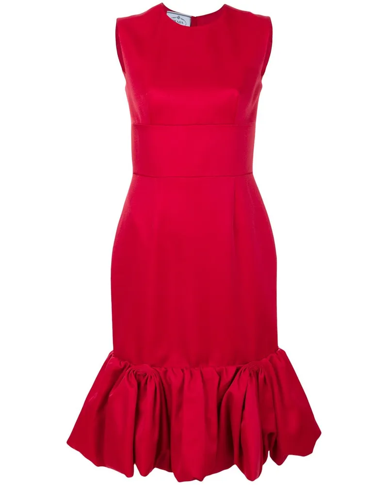 Prada Ausgestelltes Kleid - Rot Rot