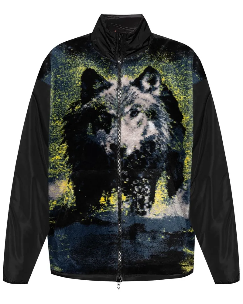 Diesel S-Berto-Teddy Jacke - Schwarz Schwarz