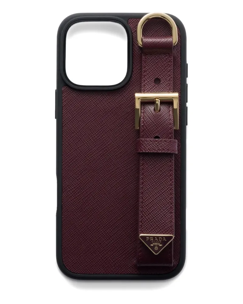Prada Handy-Etui aus Saffiano-Leder - Rot Rot