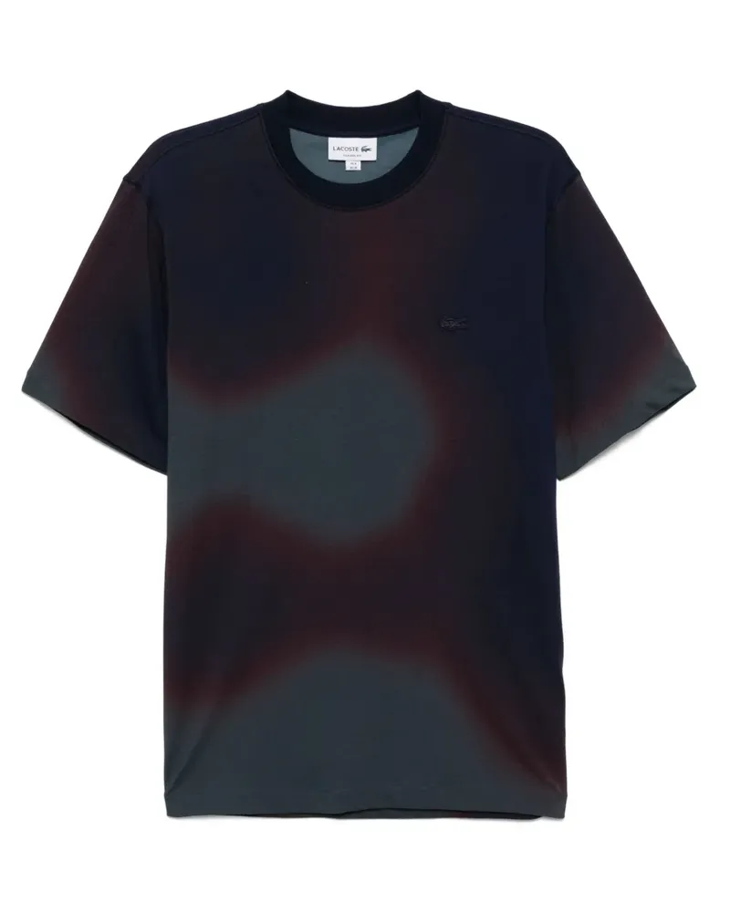 Lacoste T-Shirt mit Ombre-Effekt - Blau Blau