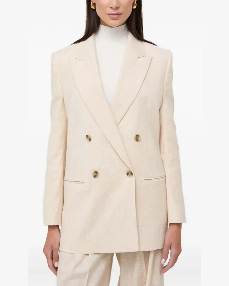 HUGO BOSS double-breasted blazer - Nude Nude