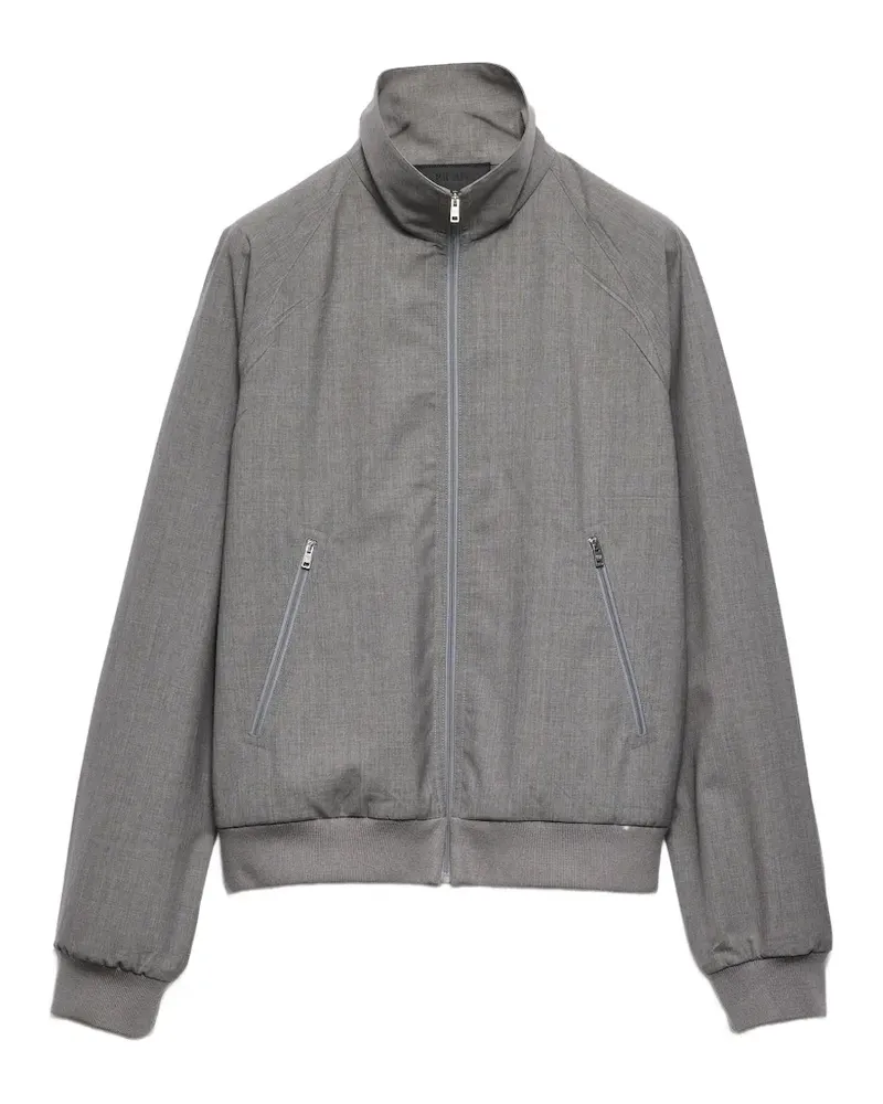 Prada zip wool jacket - Grau Grau