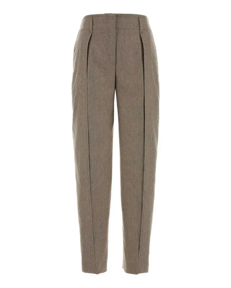 PT TORINO Plissierte Tapered-Hose - Nude Nude