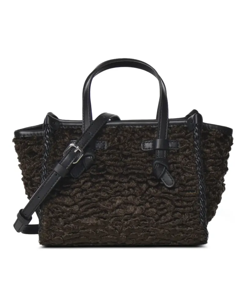Gianni Chiarini Kleine Miss Marcella Tote Bag mit strukturiertem Finish - Braun Braun