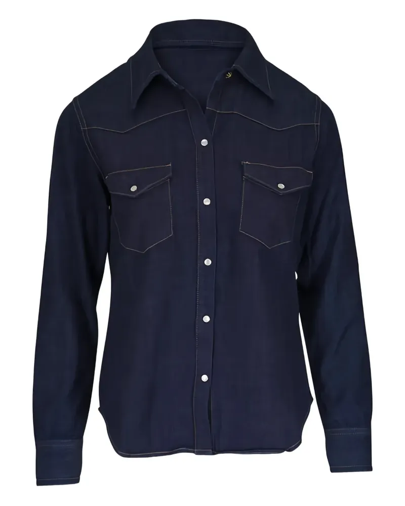 Nili Lotan Travis pocket button shirt - Blau Blau