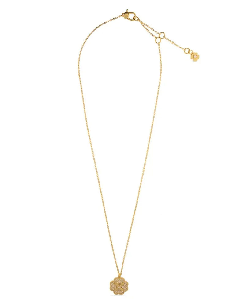 Kate Spade Halskette mit Zirkonblumen - Gold Gold