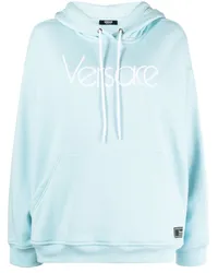 Versace 1978 Re-Edition Hoodie mit Logo-Stickerei Blau