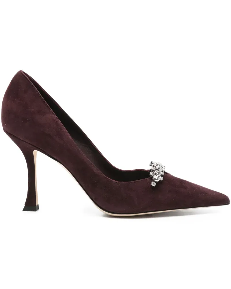 Jimmy Choo Belinda Pumps mit spitzer Kappe 90mm - Rot Rot
