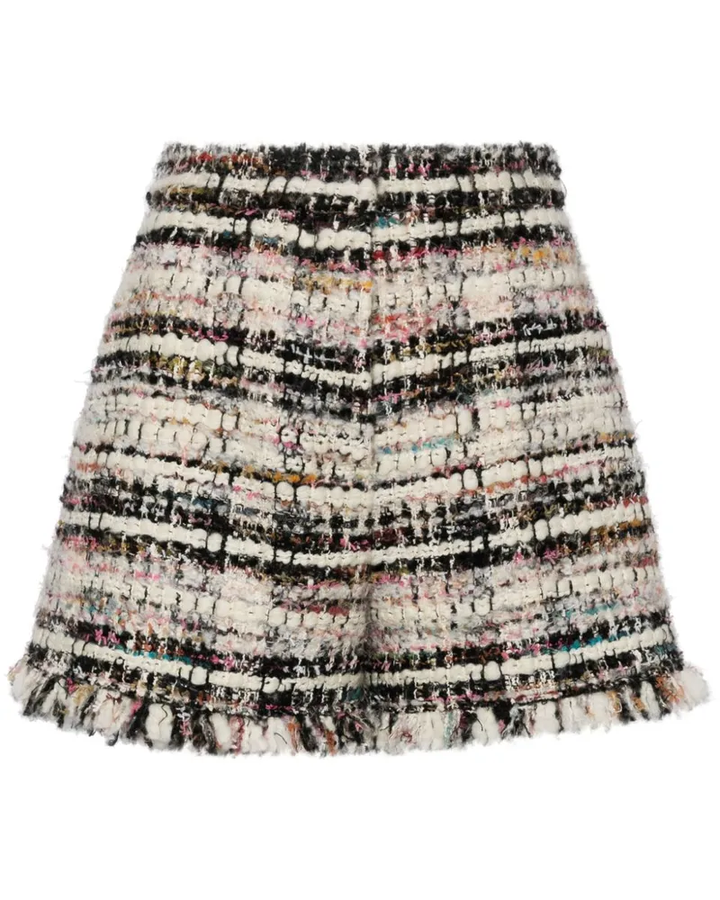 Giambattista Valli Shorts aus Tweed - Weiß Weiß