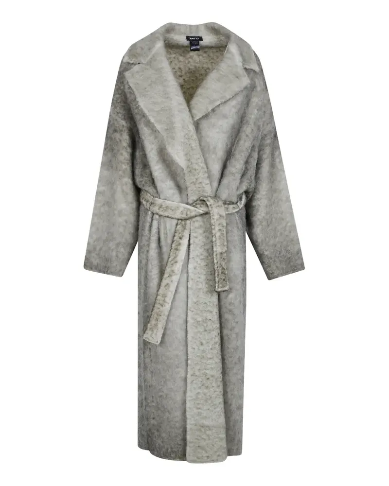 Avant Toi belted alpaca coat - Grau Grau