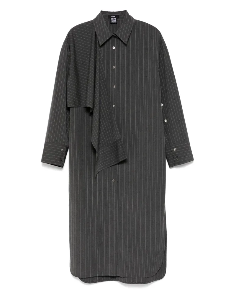 GOEN.J Kleid mit Knotendetail - Grau Grau