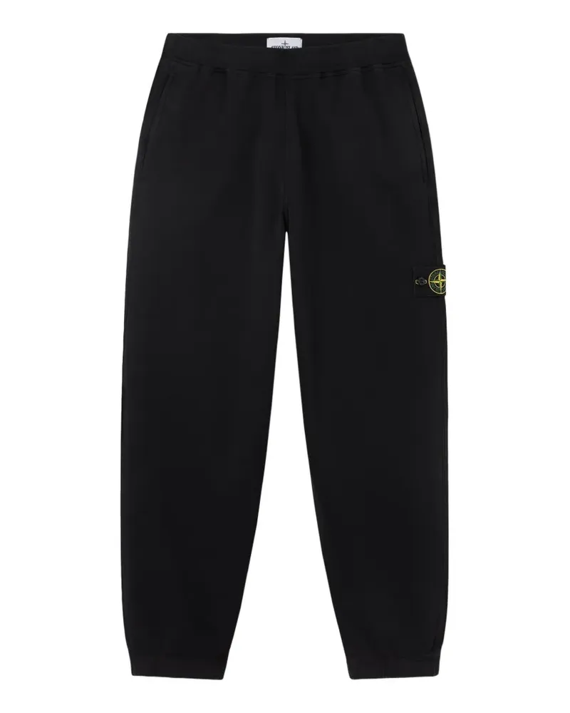 Stone Island 6200002 Fleece-Jogginghose - Schwarz Schwarz