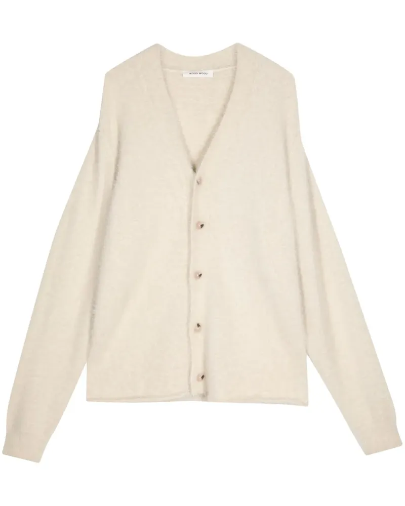 Wood Wood Cardigan mit V-Ausschnitt - Nude Nude