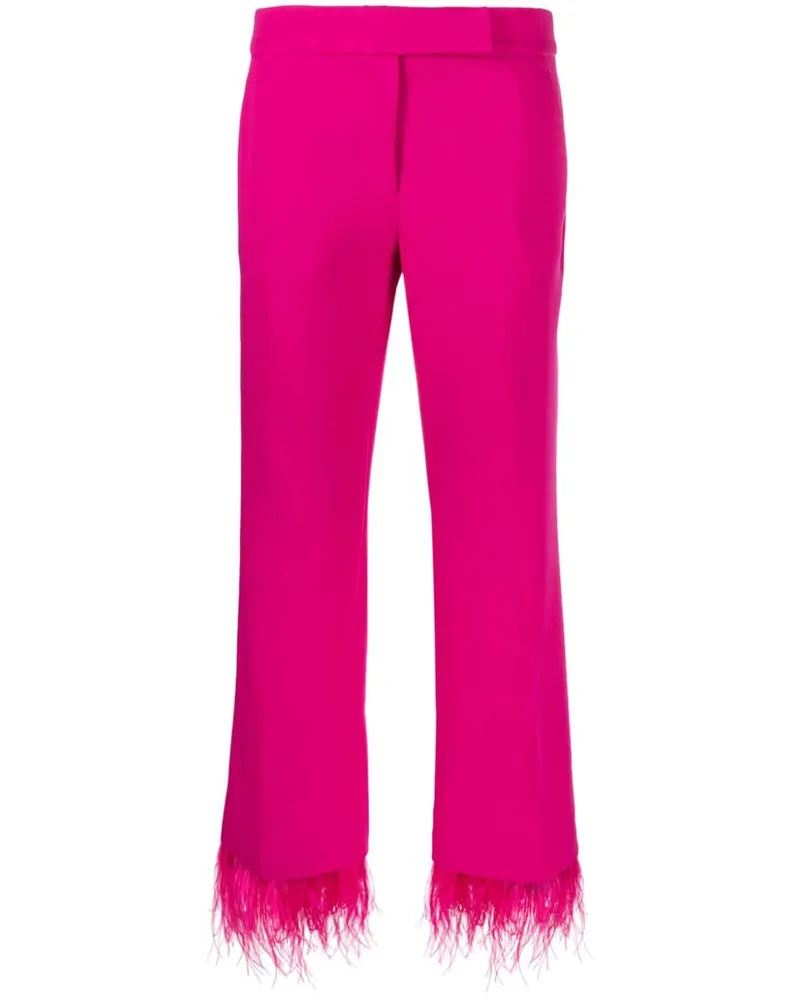 Michael Kors Cropped-Hose mit Federn - Rosa Rosa