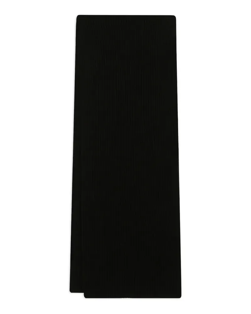 Dolce & Gabbana Gerippter Strickschal - Schwarz Schwarz