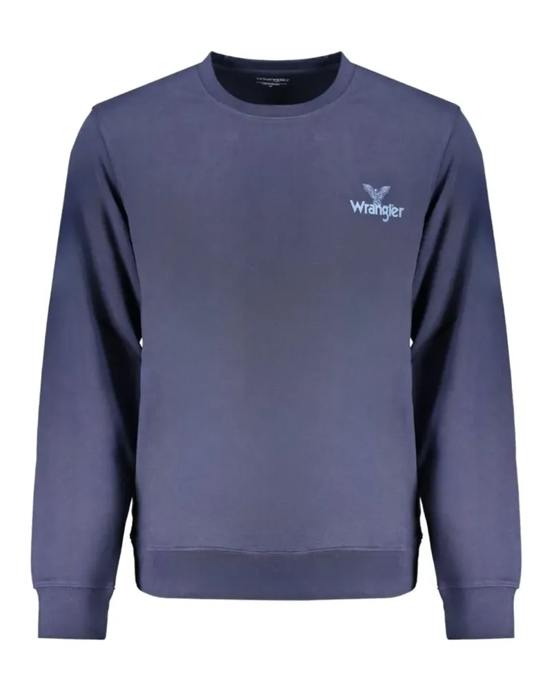 Wrangler logo-embroidered crew-neck sweater - Blau Blau