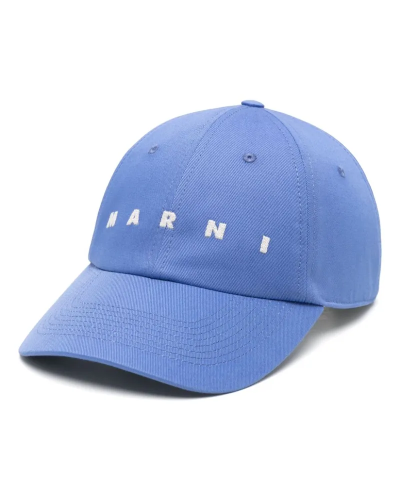 Marni Baseballkappe mit Logo-Stickerei - Blau Blau