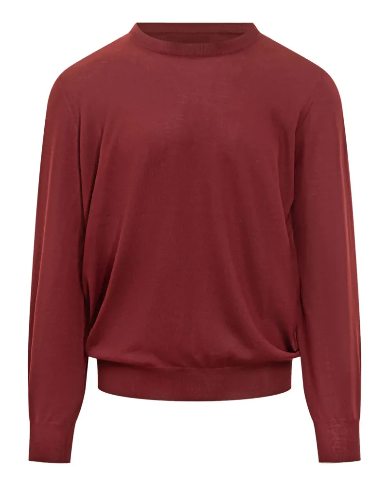 Brunello Cucinelli Pullover mit rundem Ausschnitt - Rot Rot