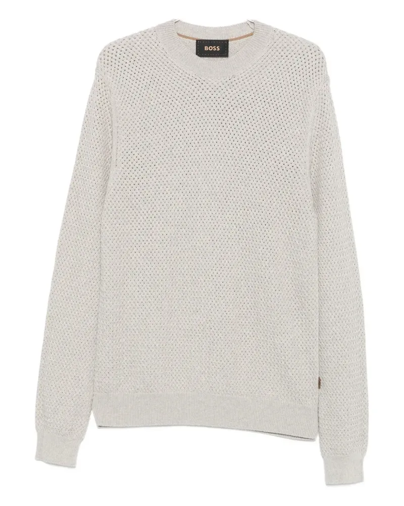 HUGO BOSS crew-neck sweater - Grau Grau