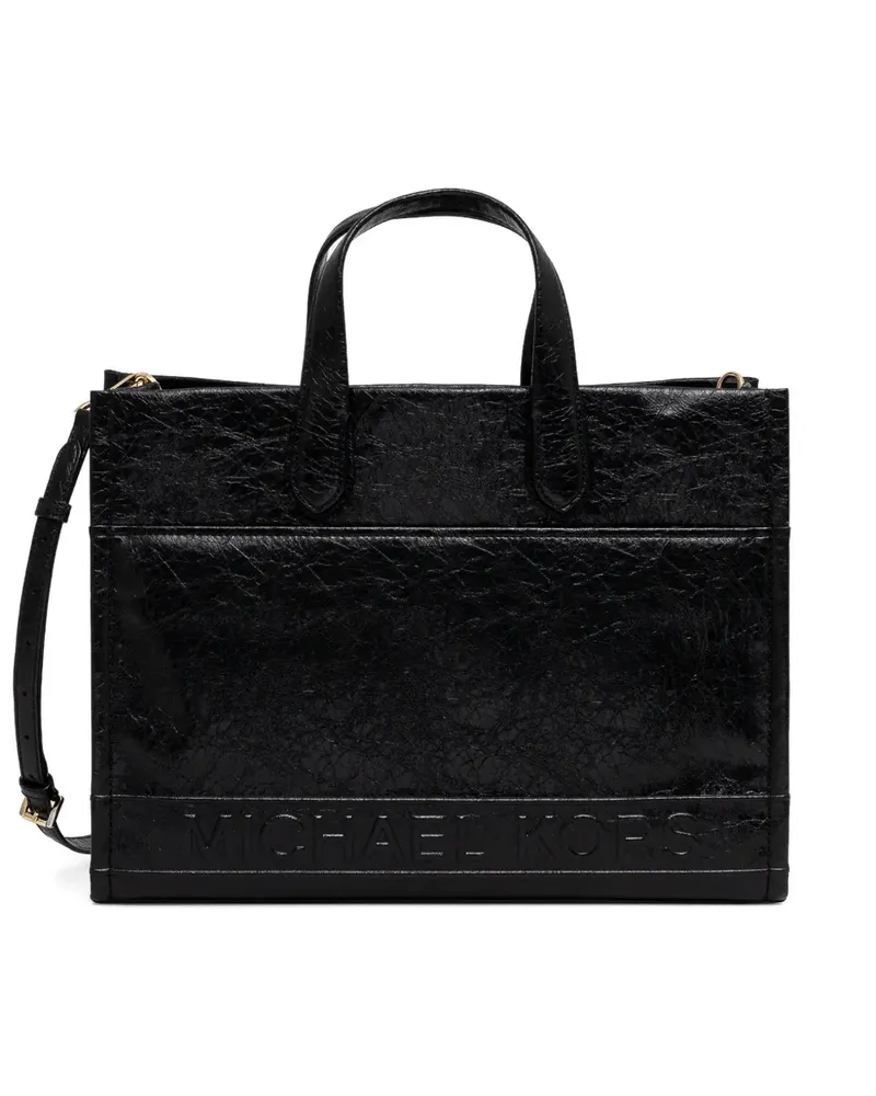 Michael Kors Strukturierte Handtasche - Schwarz Schwarz